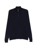 Kiton quarter-zip mock-neck sweater