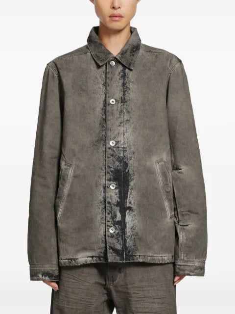 Rick Owens DRKSHDW Brad faded-effect denim jacket