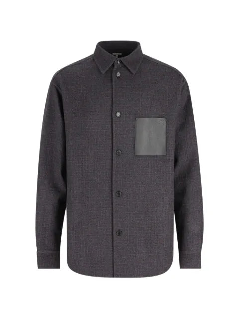 LOEWE leather-pocket jacket