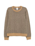 Calvin Klein micro-patterned crew-neck sweater