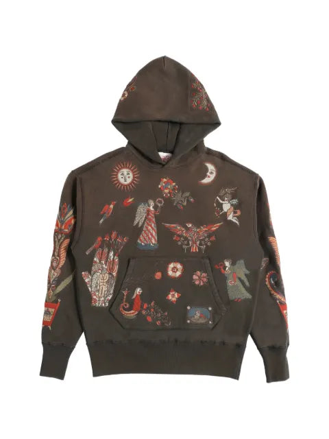 Samuel Zelig Folk embroidered hoodie