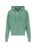 ENTIRE STUDIOS slim garment-dyed zip-up hoodie