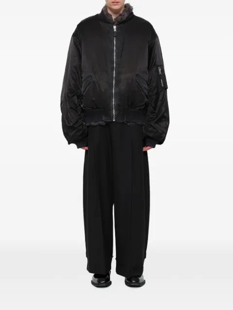 Doublet zip-up bomber jacket