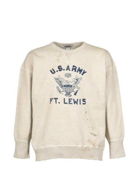 BOW WOW distressed graphic-print sweater