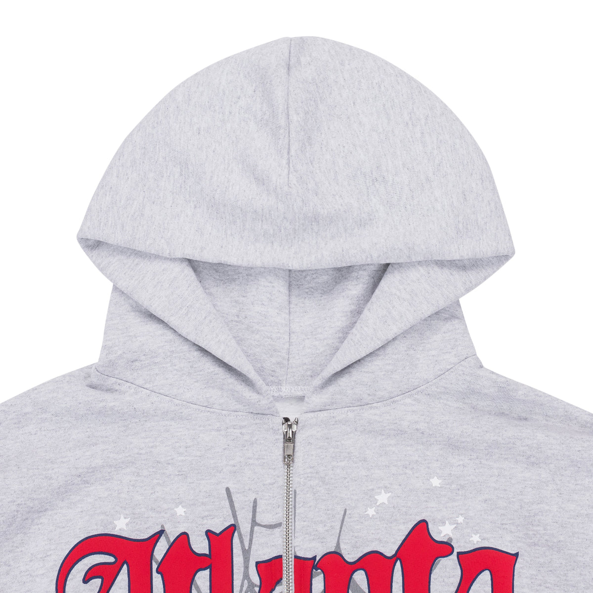 Heather Grey Atlanta Full Zip Hoodie