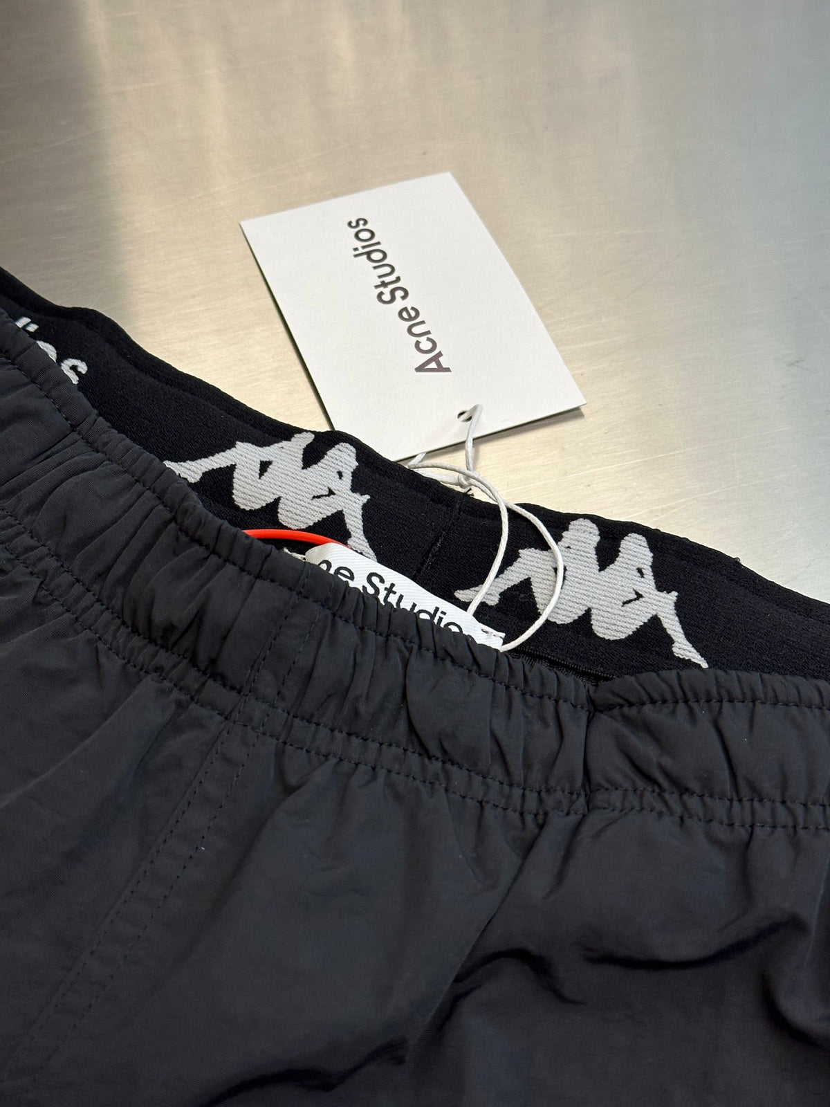Acne Studios Elastic Waist Graphic Casual Shorts