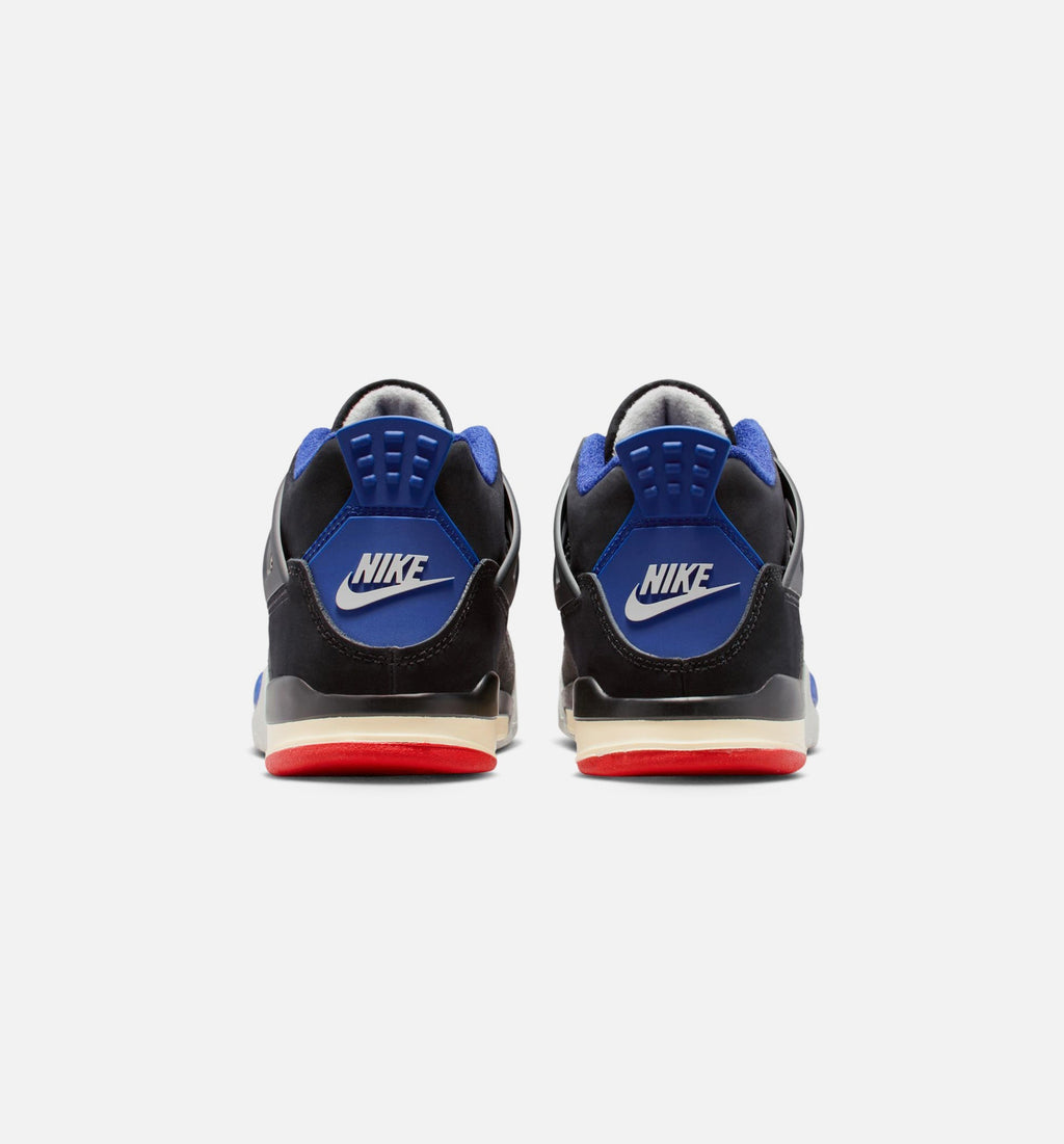 Air Jordan 4 Retro Rare Air | Preschool Lifestyle Shoe | Black/Fire Red/Deep Royal Blue