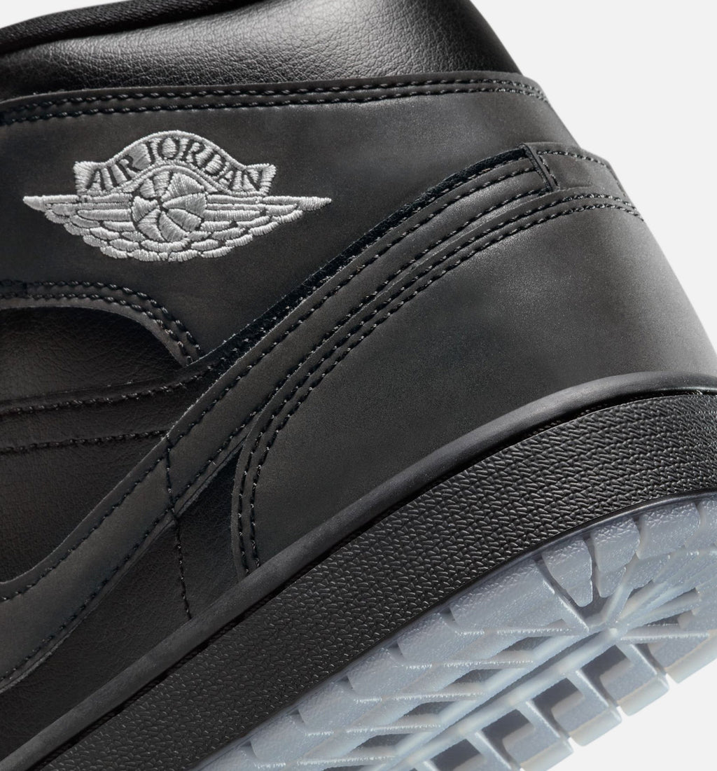 Air Jordan 1 Mid SE Men's Lifestyle Sneakers - Black/Grey