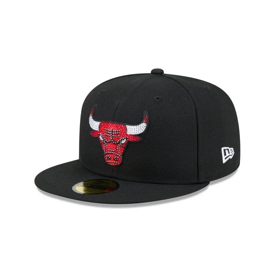 New Era 5950 Chicago Bulls Rhinestone Badge Fitted Hat