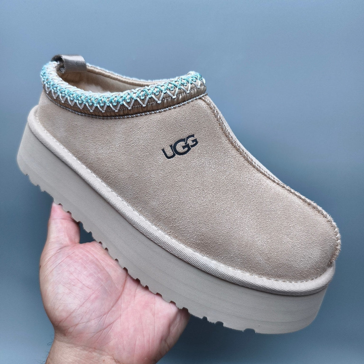 Beige Ethnic Style Chunky Sole Casual Sneakers — New Arrival | In Stock