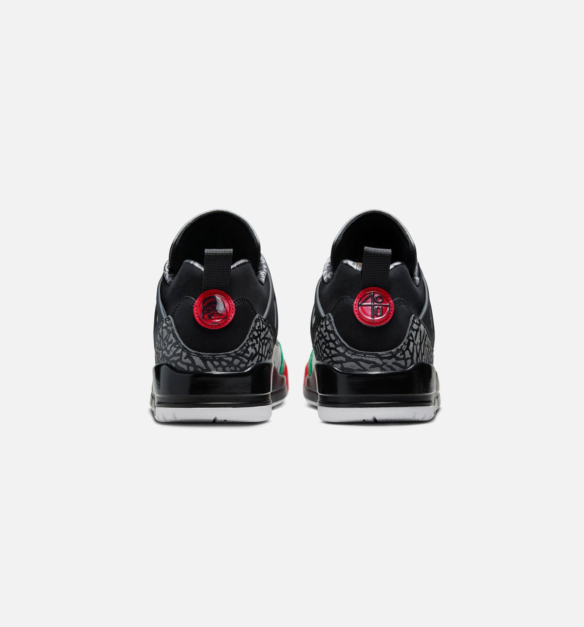 Spizike Low Men's Sneakers - Black / Classic Green / White / Varsity Red