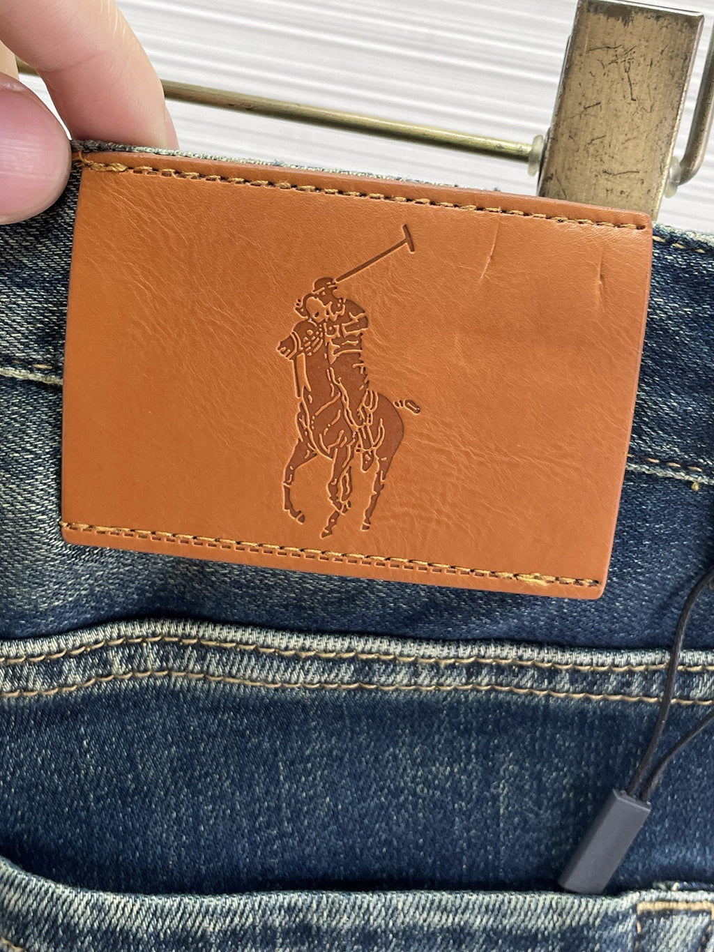 Ralph Lauren Men's Vintage Faded Slim‑Fit Denim Jeans