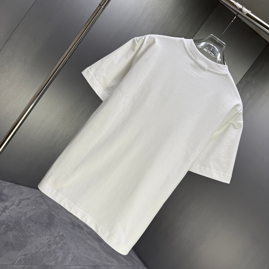 Moncler Tonal 3D Badge T-Shirt White