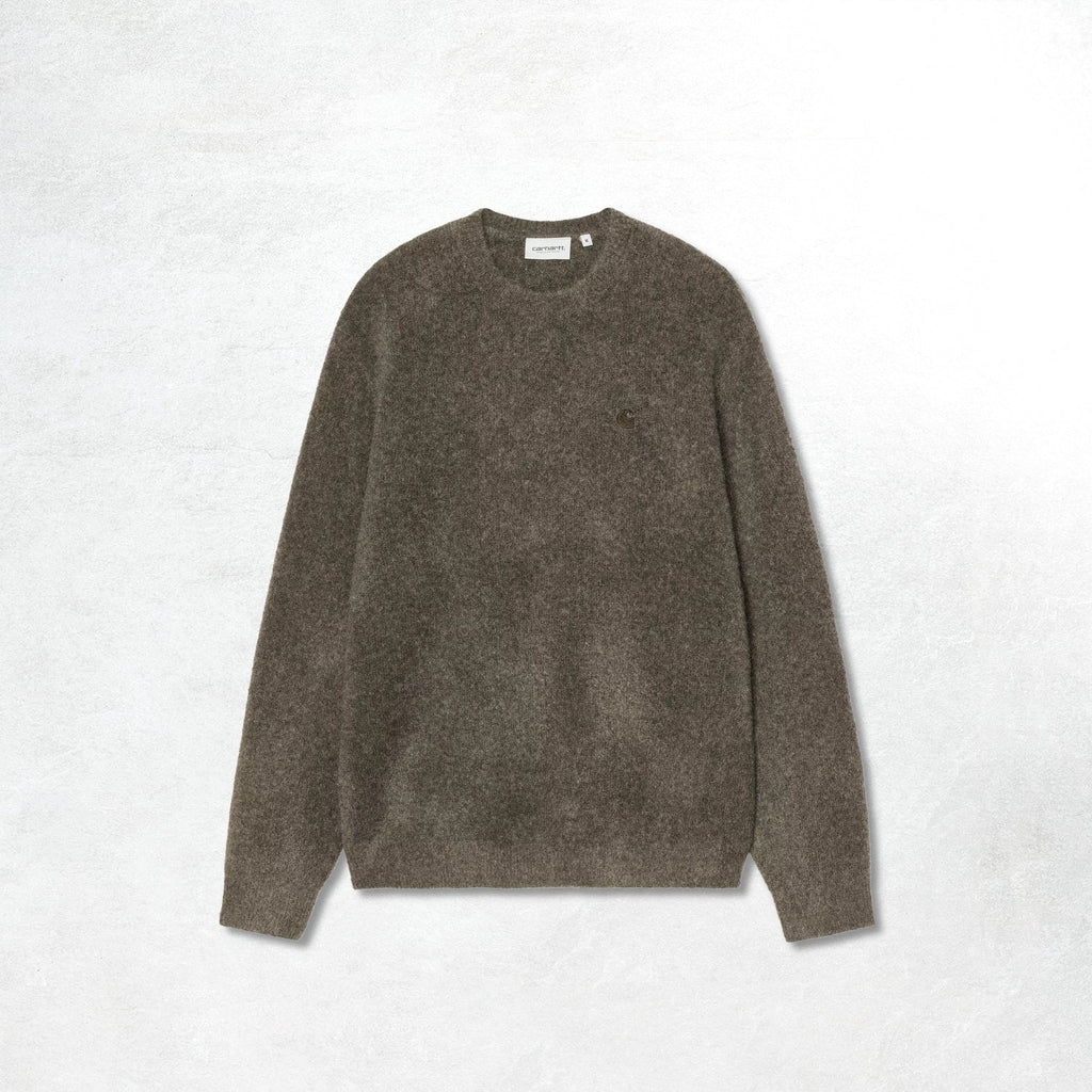 Carhartt WIP Curtis Sweater: Tangled Shungite