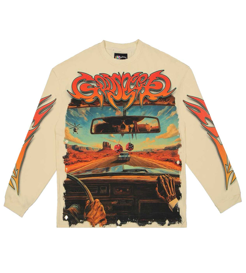Godspeed On The Run L/S Tee Bone