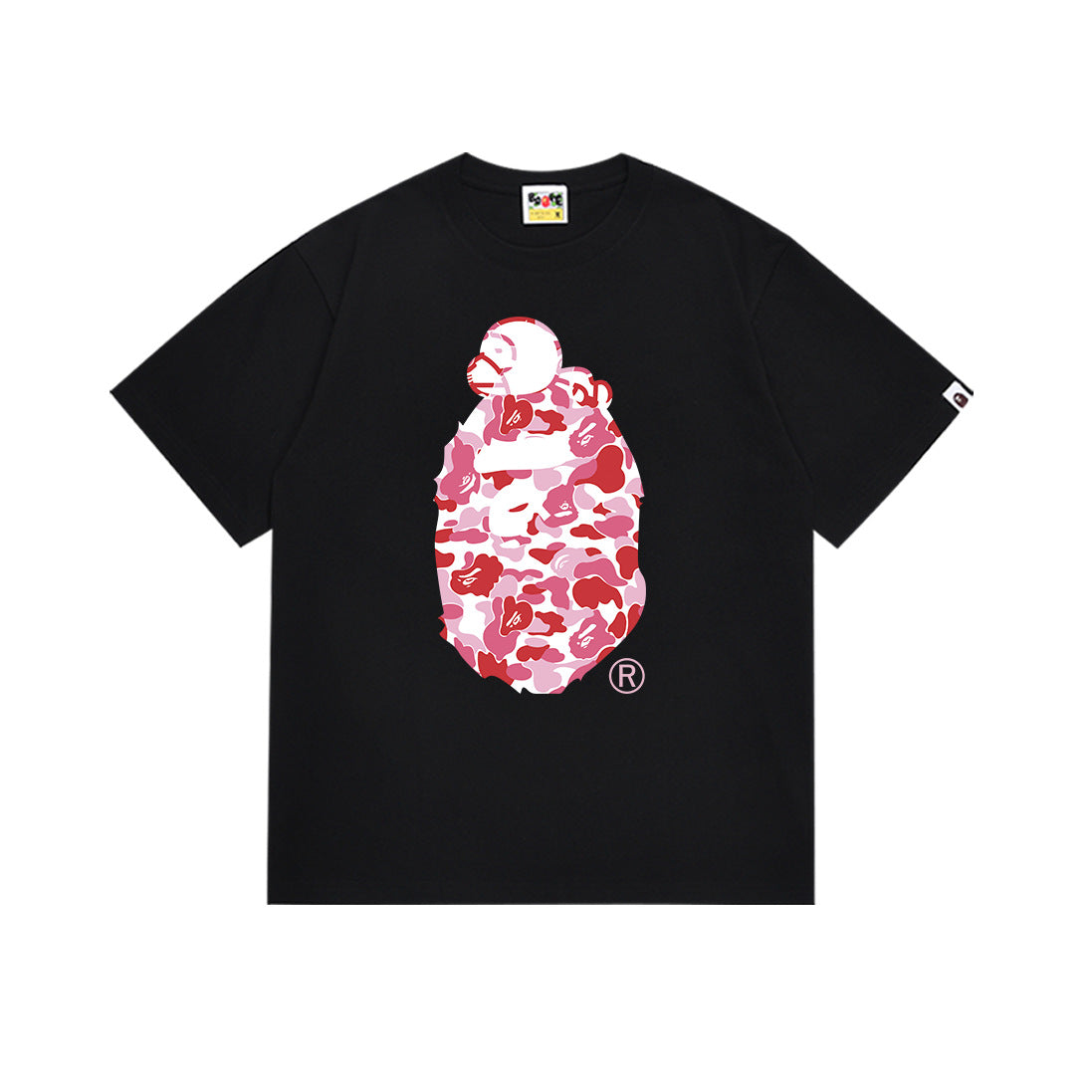 BAPE Camo Ape Head Graphic Print Short Sleeve Tee Streetwear Unisex