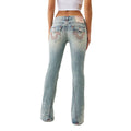 True Religion Horseshoe Embroidery Micro Flare Jeans Women Y2K