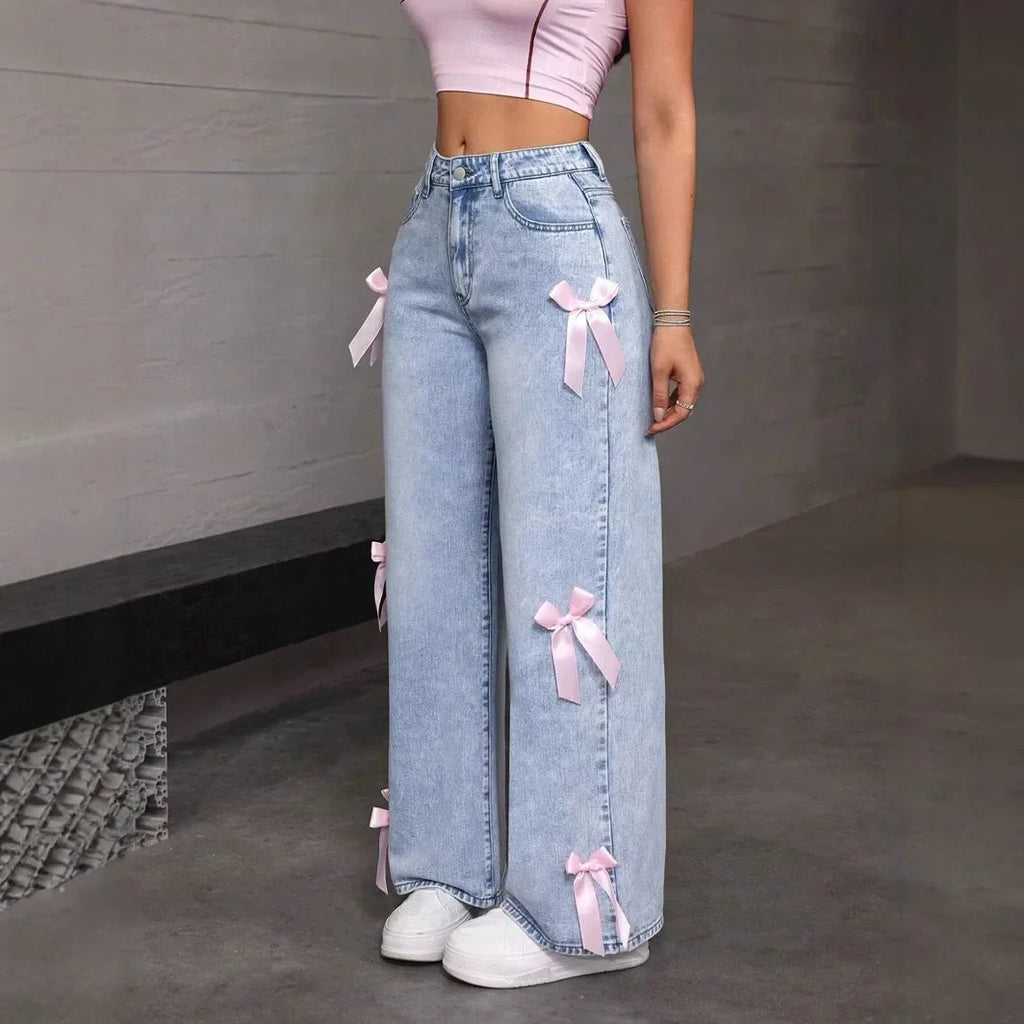 Women's Wide Leg Denim Pants