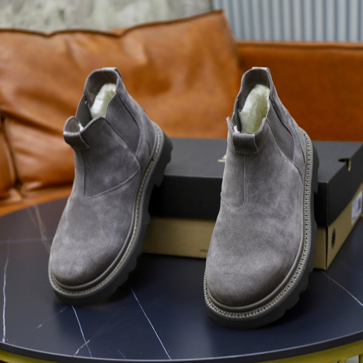 UGG Gray Suede Chelsea Casual Shoes