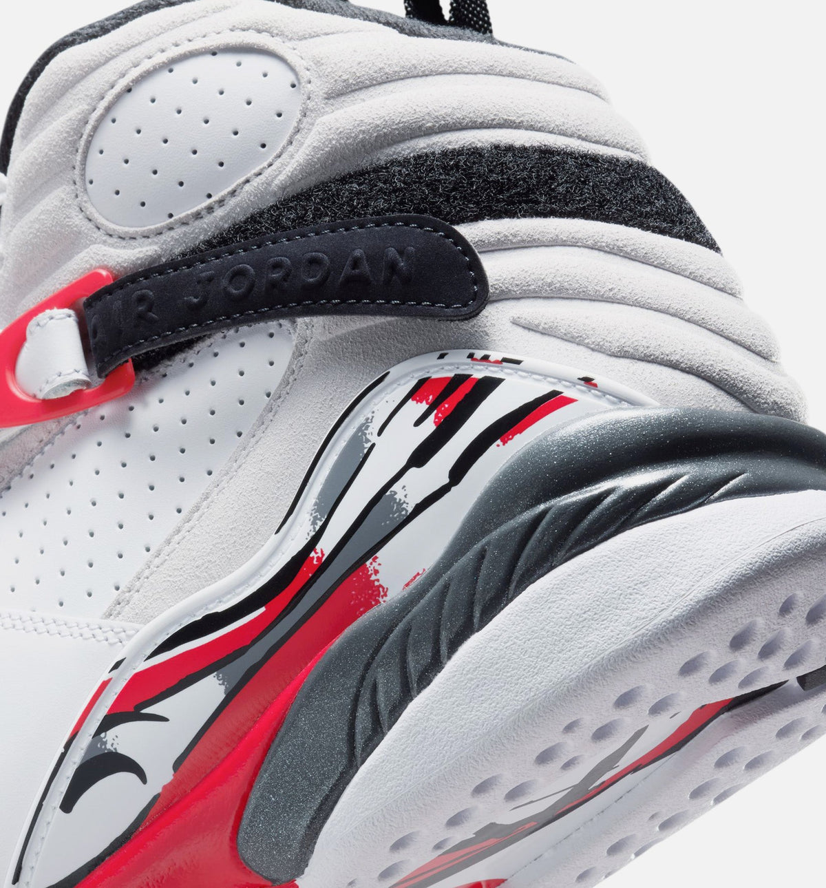 Air Jordan 8 Retro "White and True Red" Men's Shoe – White/Black/True Red