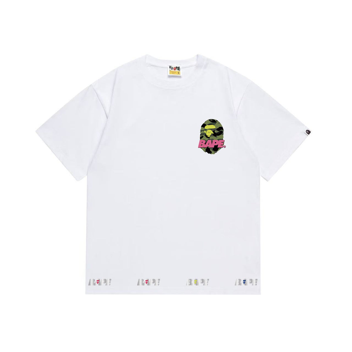 BAPE Three-Head Back Graphic Short-Sleeve T-Shirt