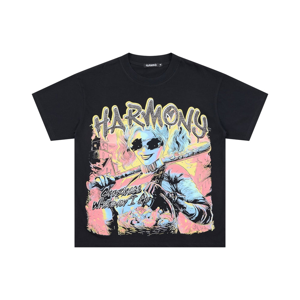 HARMONY Anime Graphic Short-Sleeve T-Shirt