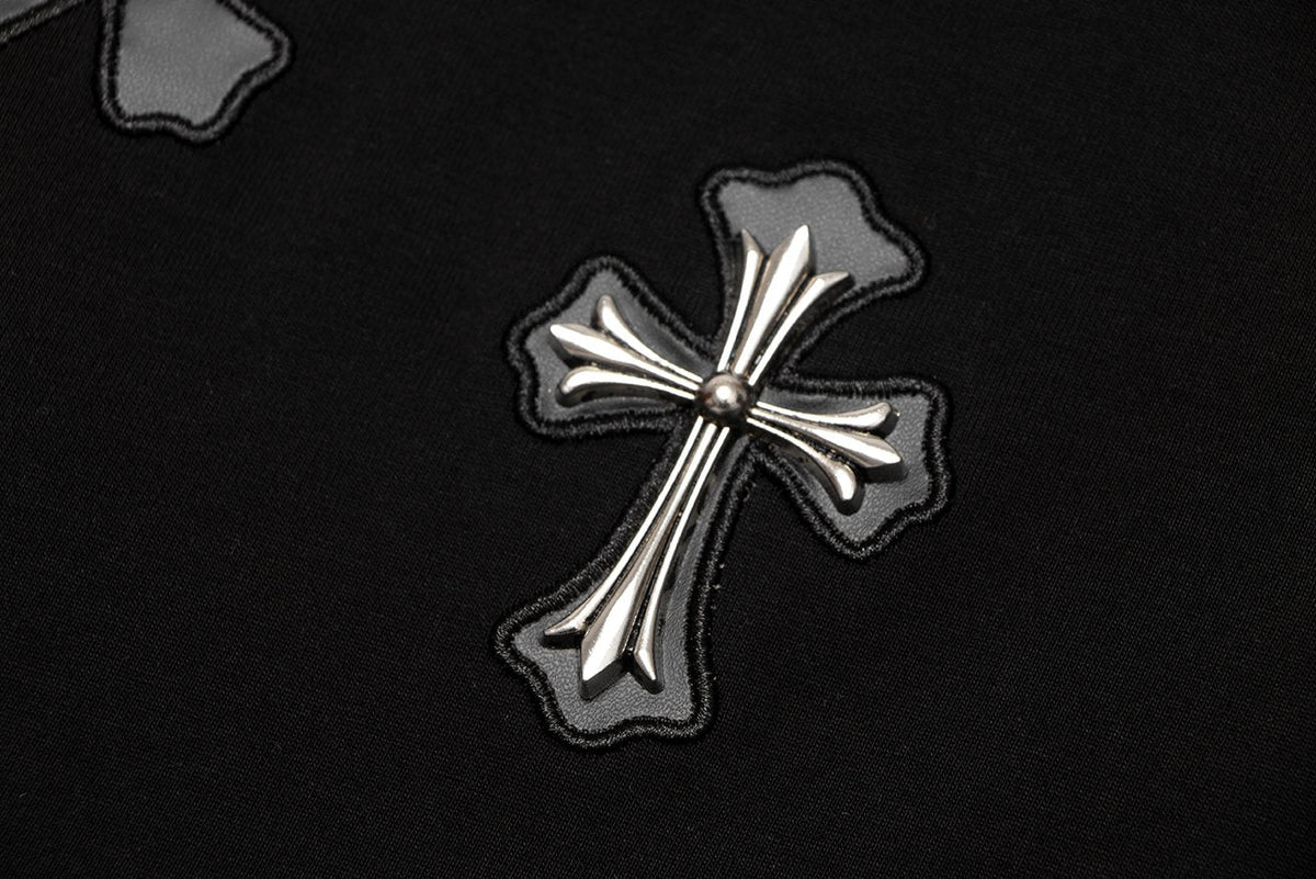 Chrome Hearts Cross Applique Short-Sleeve T-Shirt