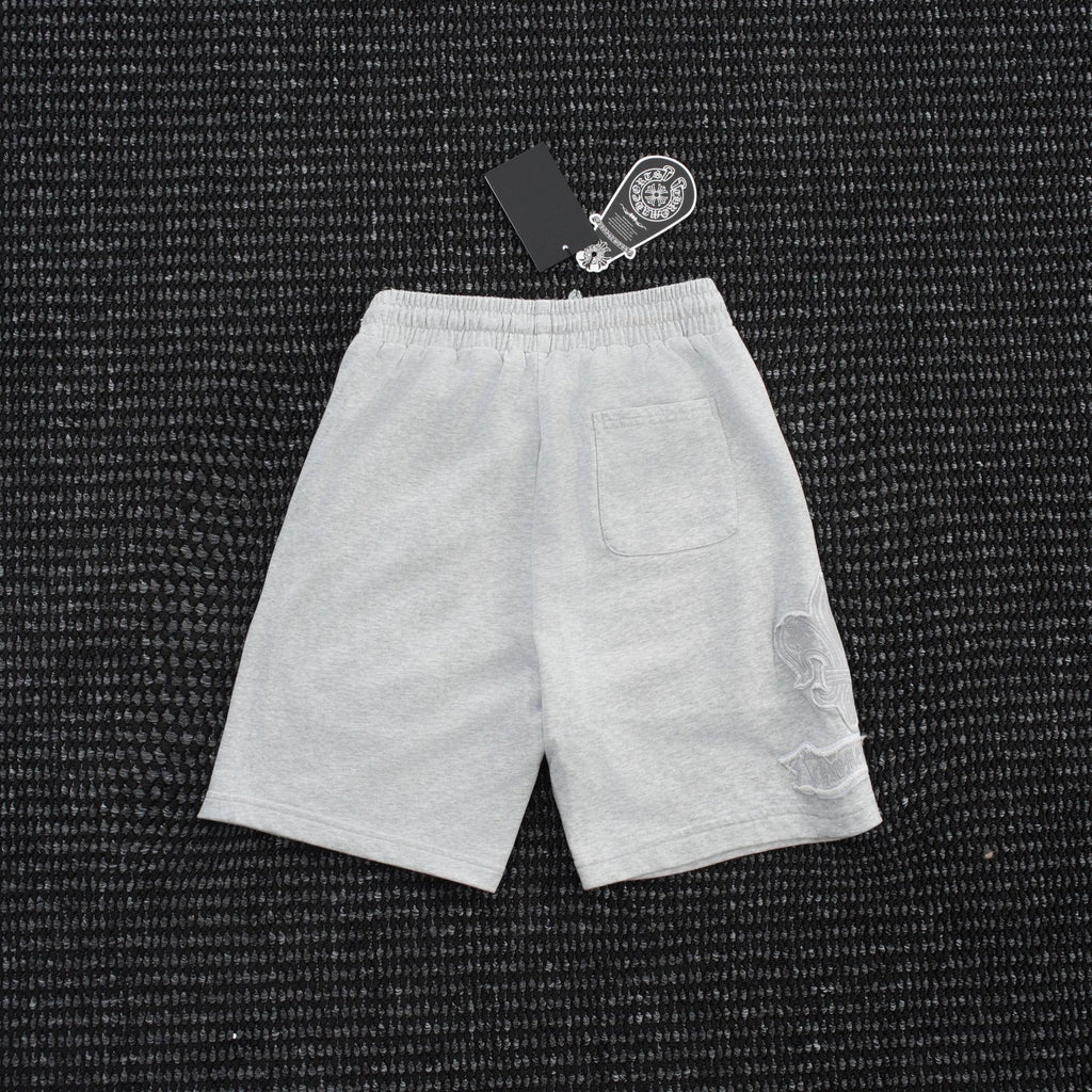 Chrome Hearts Tonal Sanskrit Cross Embroidered Shorts