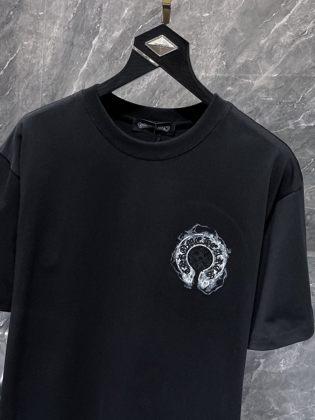 Chrome Hearts Horseshoe Graphic Short-Sleeve T-Shirt