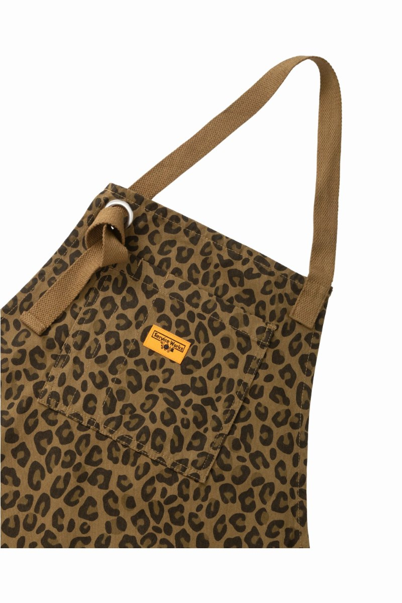 SERVICE WORKS PATTERNED APRON Brown Leopard