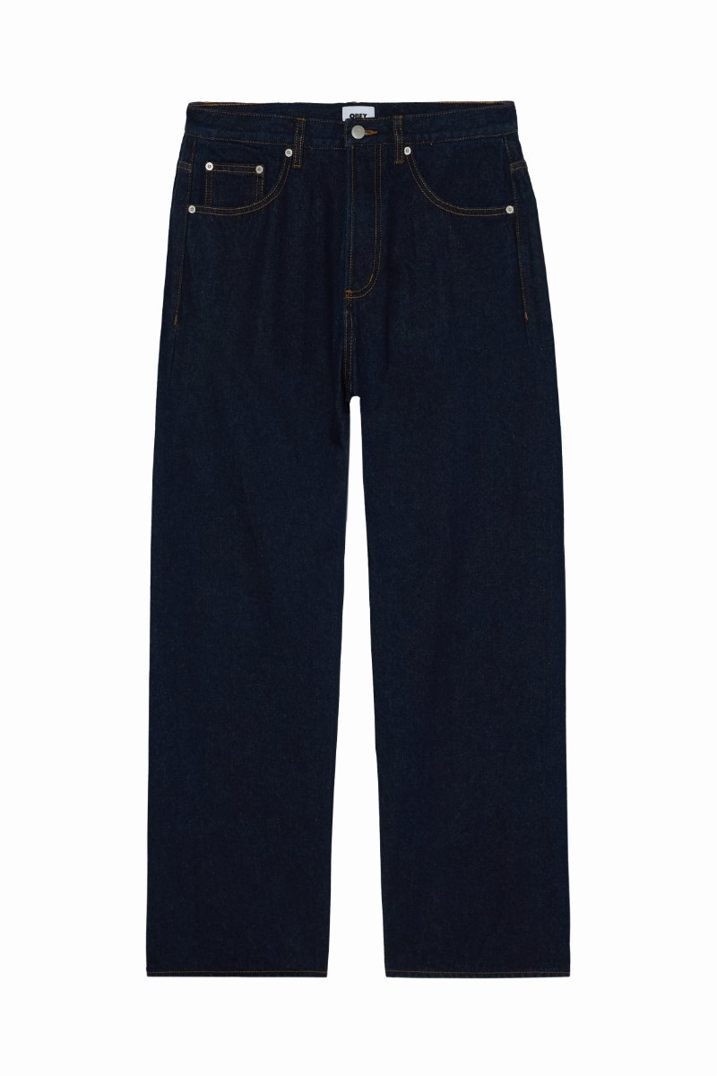 OBEY BOXCAR PANT Rinse Indigo