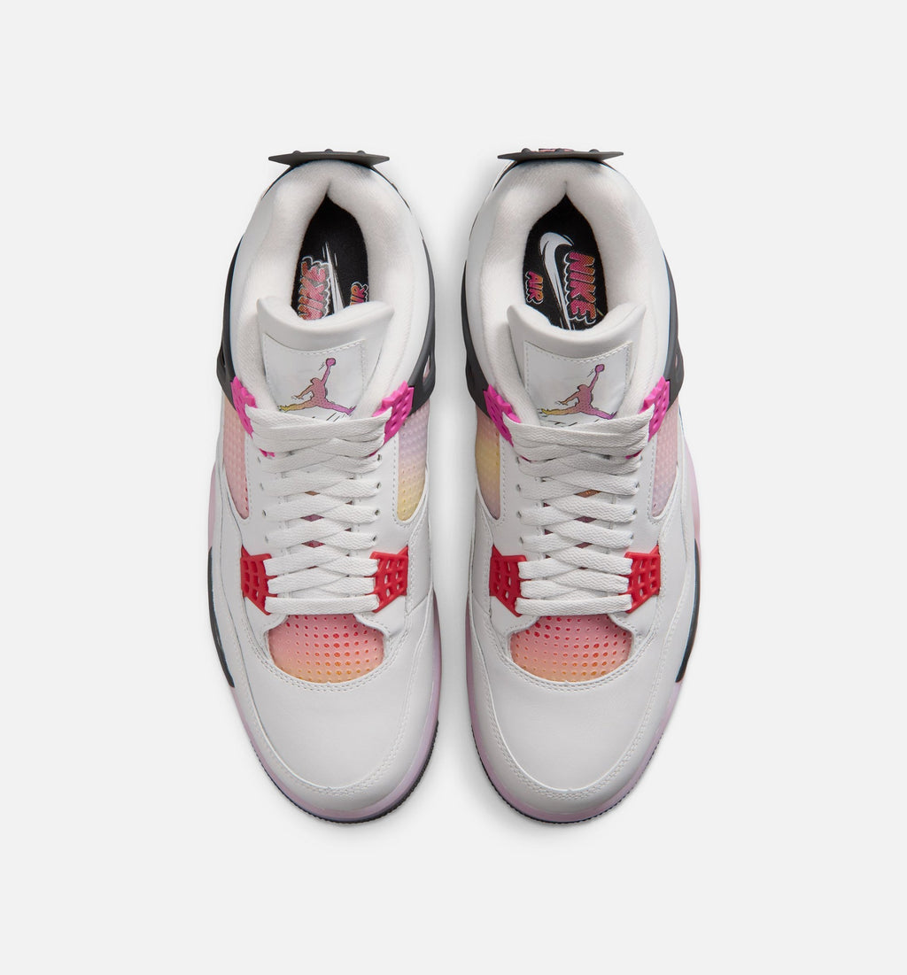 Air Jordan 4 Retro Comic | Men's Lifestyle Shoe | Sail/Fierce Pink/Smoke Grey