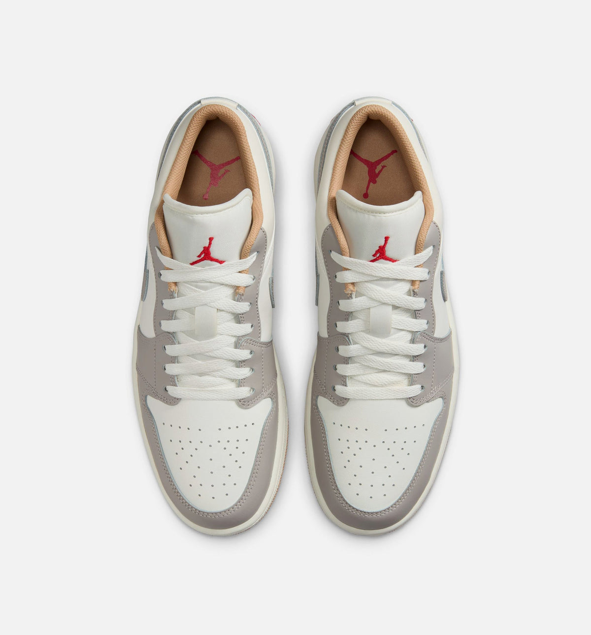 Air Jordan 1 Low | Men's Sail & Fire Red Lifestyle Shoe