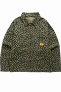 SERVICE WORKS PATTERNED EASY CHEF SHIRT Green Leopard