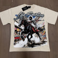 MIXED EMOTION Horse-and-Rider Graphic T-Shirt