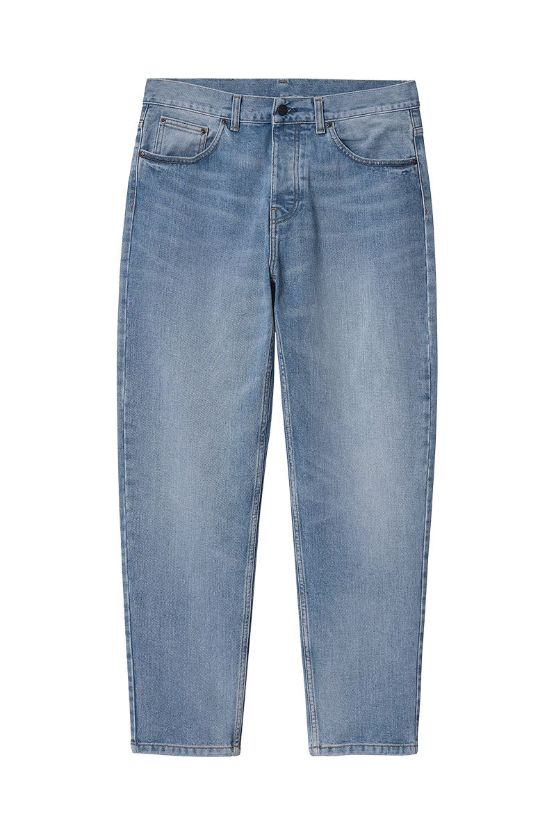 CARHARTT WIP NEWEL PANT Blue Light Used Wash