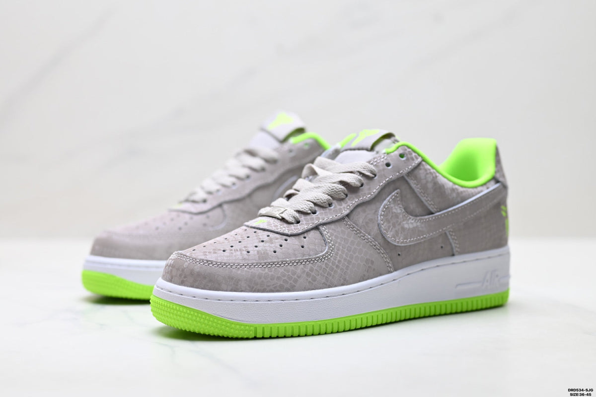 Nike Air Force 1 Low Gray Volt Unisex Sneakers Style 15