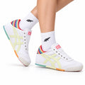 Onitsuka Tiger Retro Low Top White Pastel Rainbow Unisex Shoes Style 04