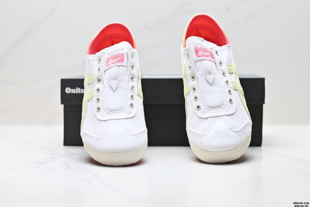 Onitsuka Tiger Retro Low Top White Pastel Rainbow Unisex Shoes Style 04