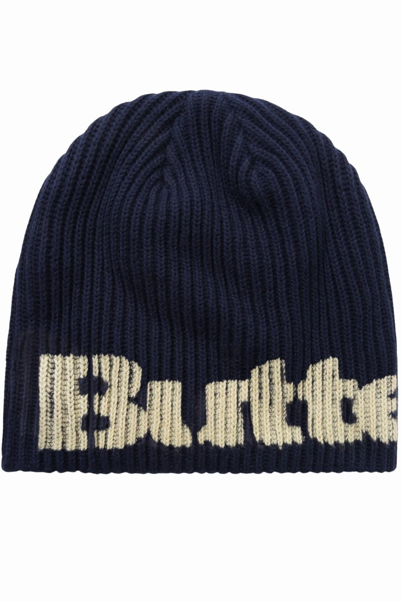 BUTTER STENCIL SKULLY BEANIE Navy