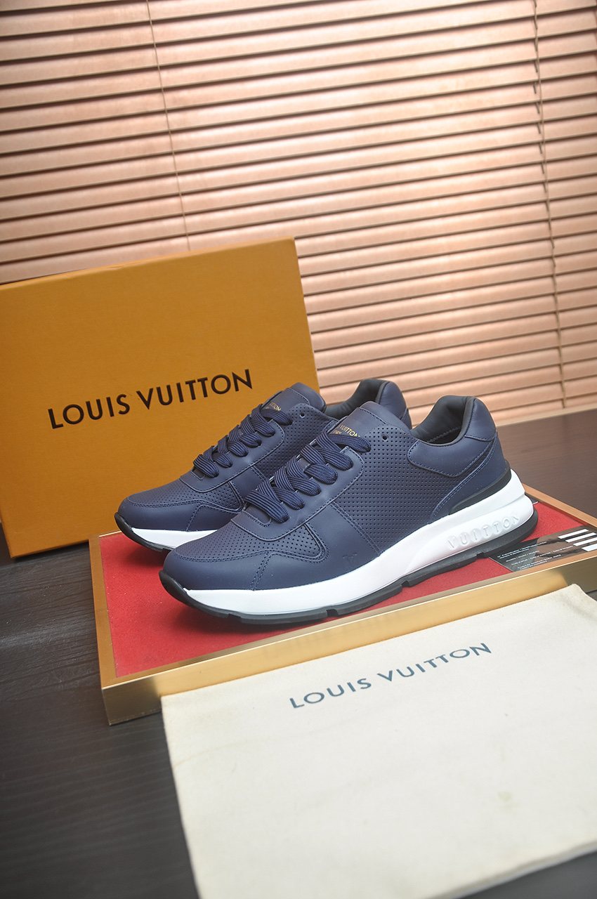 Louis Vuitton Navy Blue Low-Top Sneakers