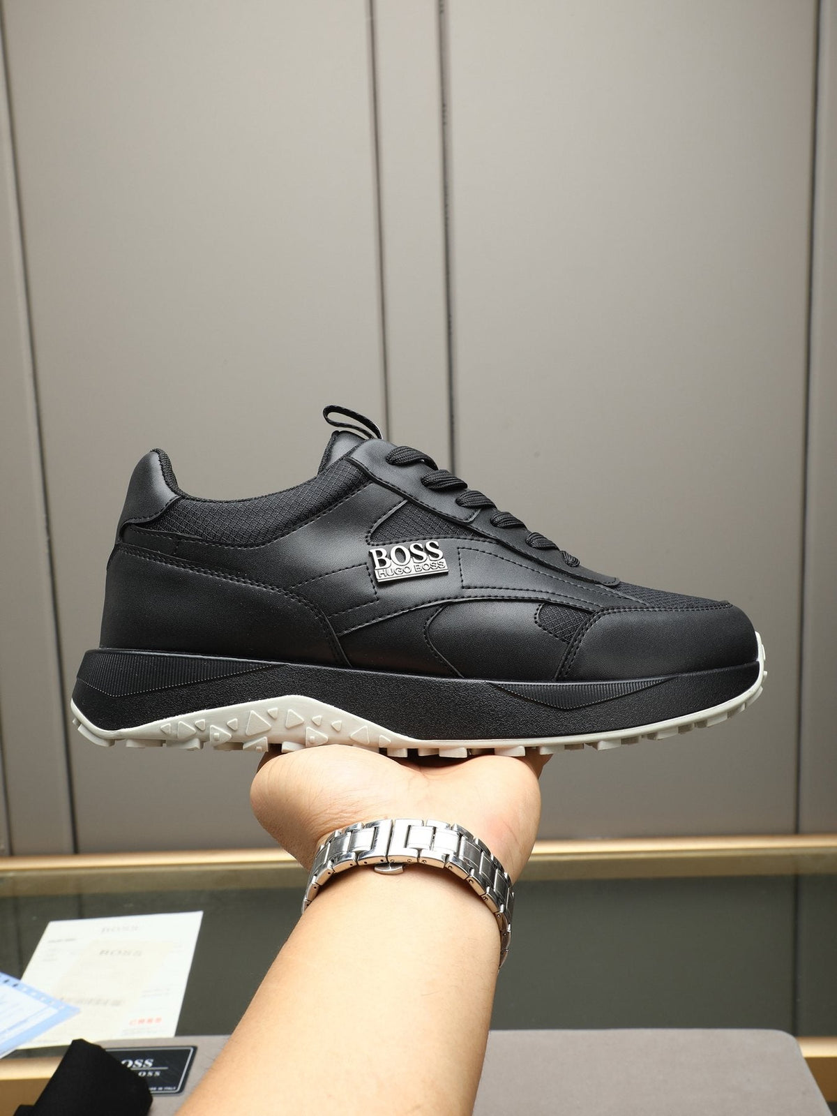 Hugo Boss Paneled Low-Top Sneakers