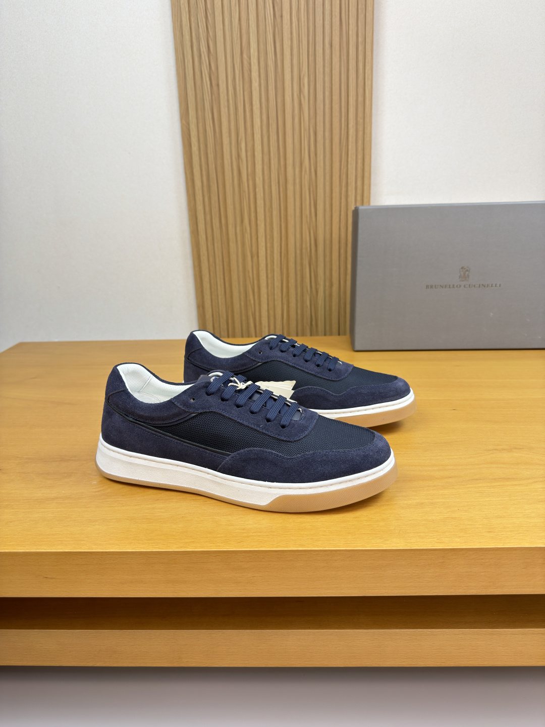 Brunello Cucinelli Color-Block Low-Top Sneakers