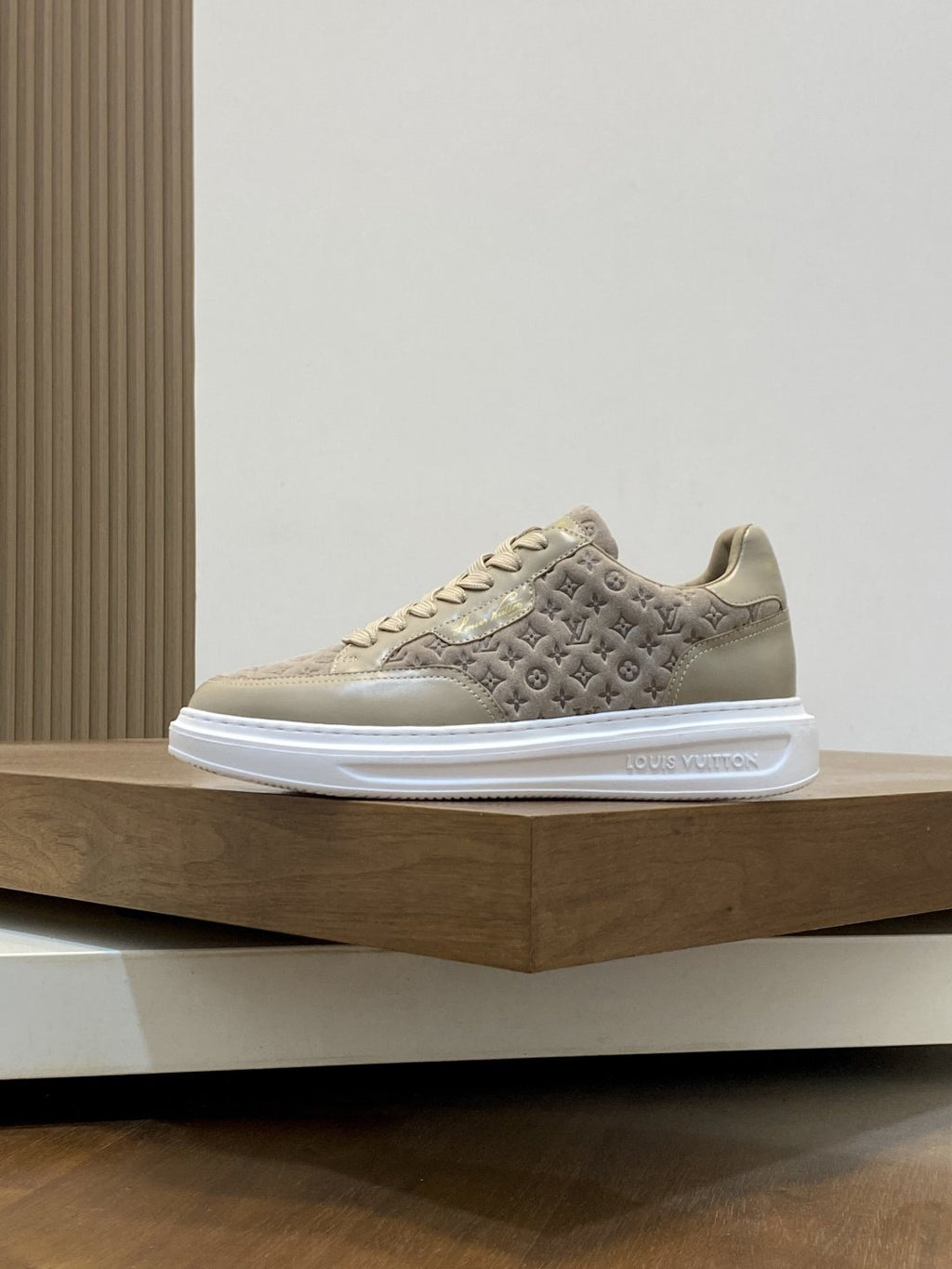 Louis Vuitton Monogram Low-Top Sneakers - Tonal Monogram-Patterned Upper