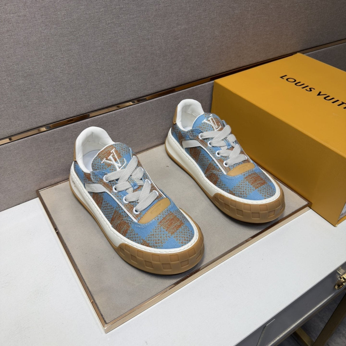 Louis Vuitton Men's Patterned Low-Top Sneakers - Rubber Outsole
