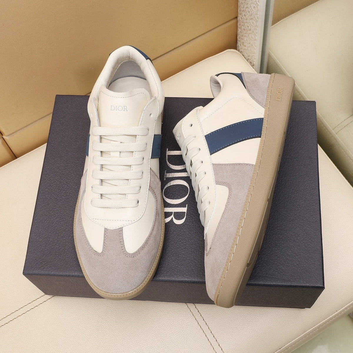 Dior B01 Matchpoint Taupe-Panel Sneakers
