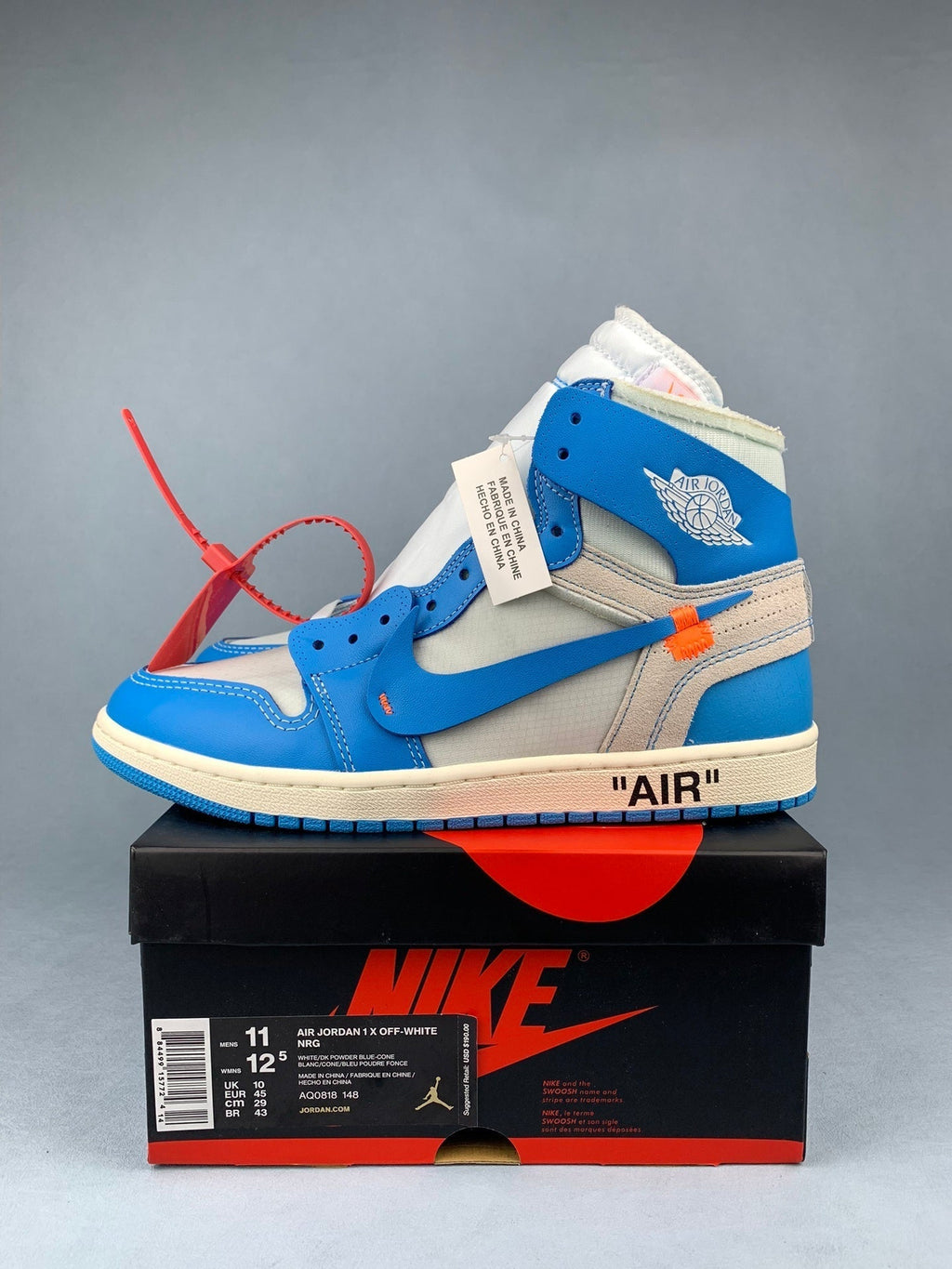 Air Jordan 1 High OW Collaboration Unisex Sneakers AQ0818-148