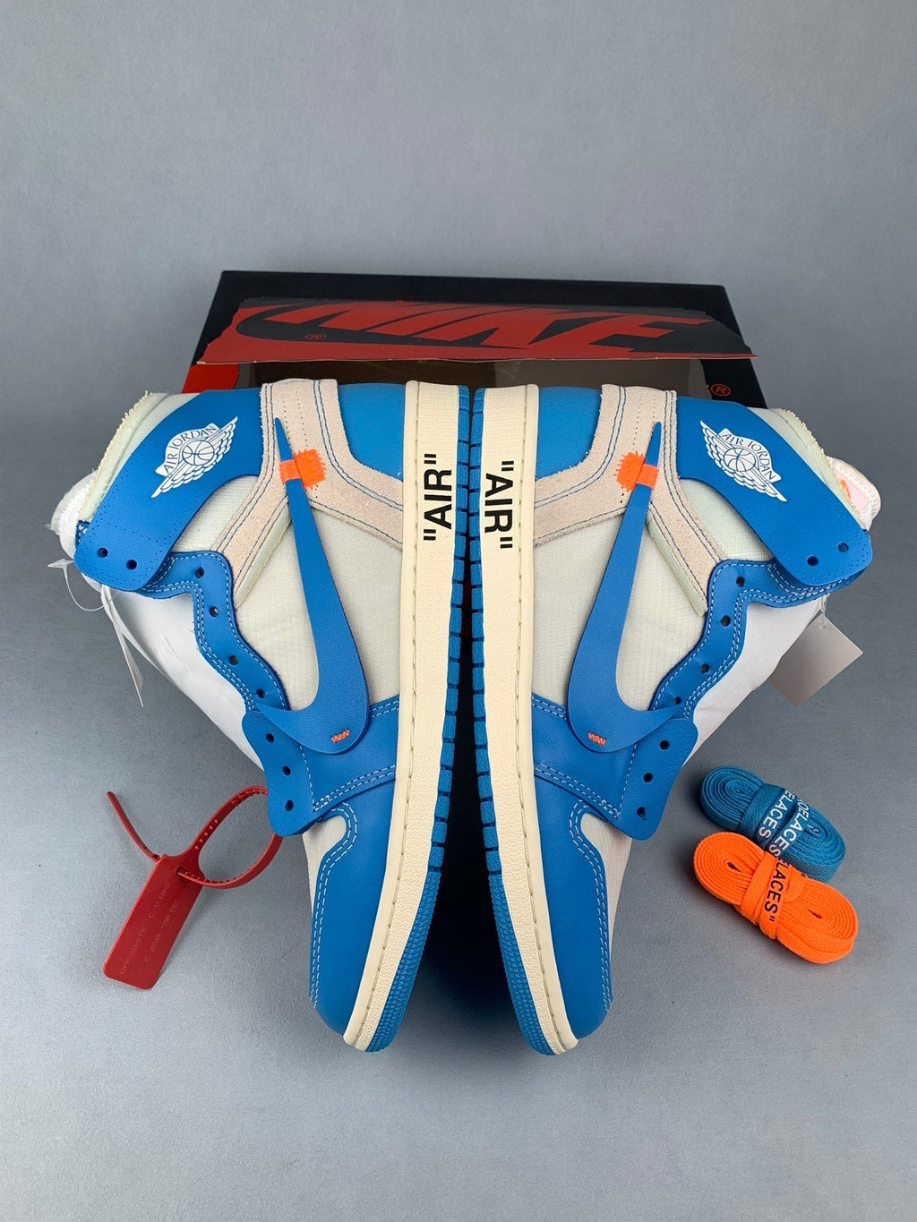 Air Jordan 1 High OW Collaboration Unisex Sneakers AQ0818-148