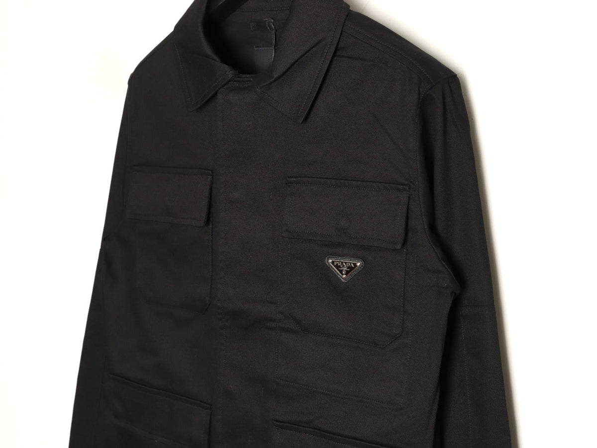 Prada Four-Pocket Workwear Jacket - Black